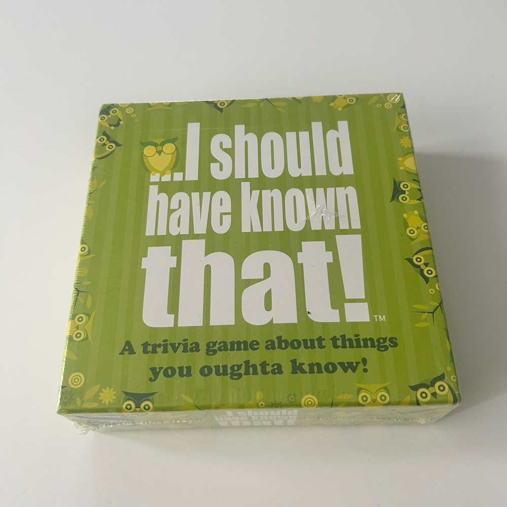 I Should Have Known That! Trivia Game - Green